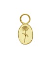 Daisy Birth Flower Silver Charms CH-338